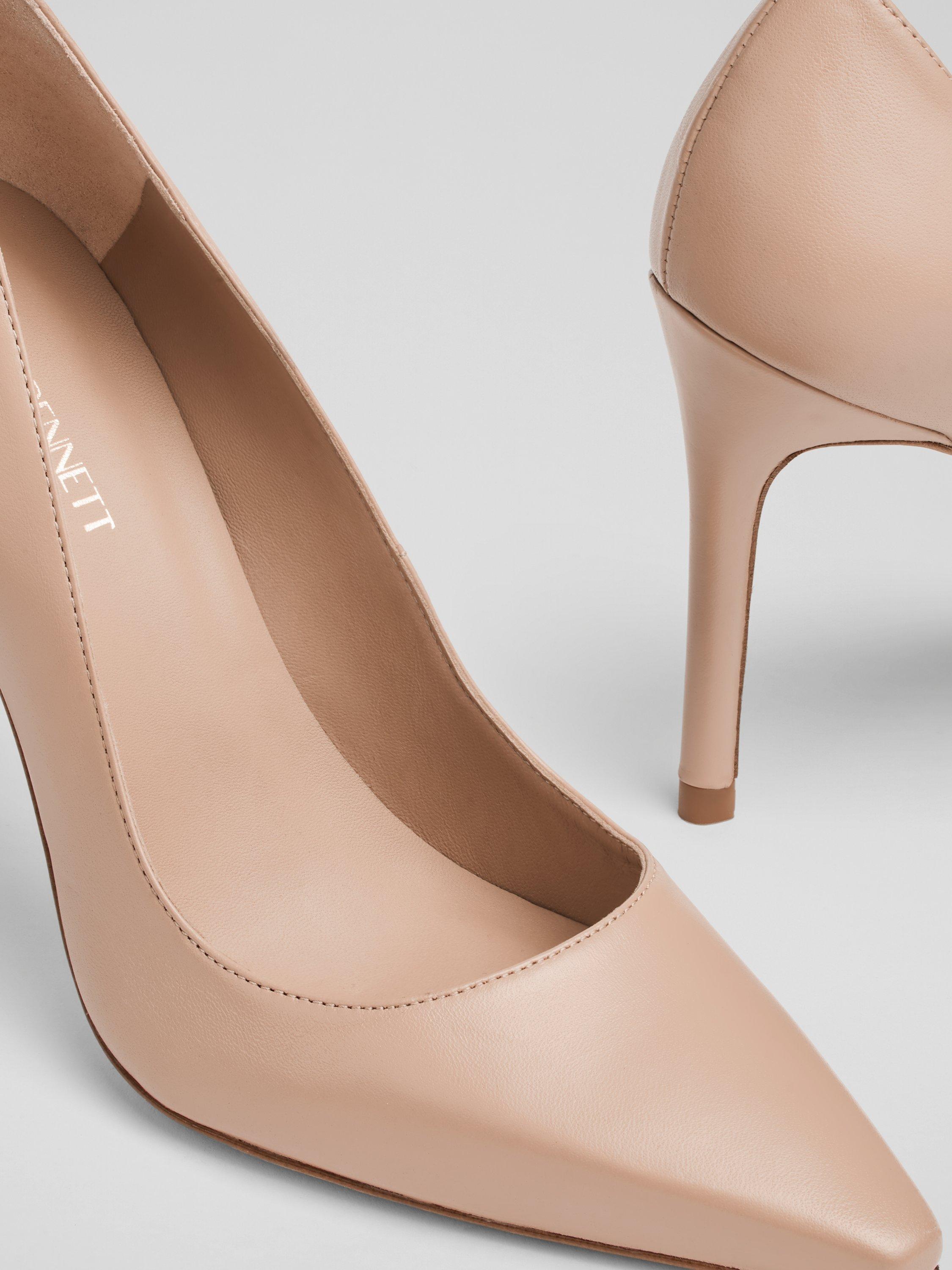 Product image 3 of 4, which shows L.K.Bennett Fern Pointed Toe Court Shoes, Beige, 2
