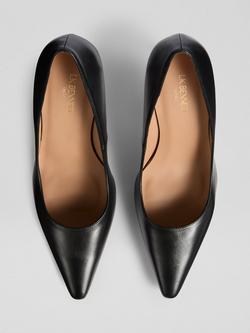 L.K.Bennett Floret Pointed Toe Court Shoes - view 2, Black