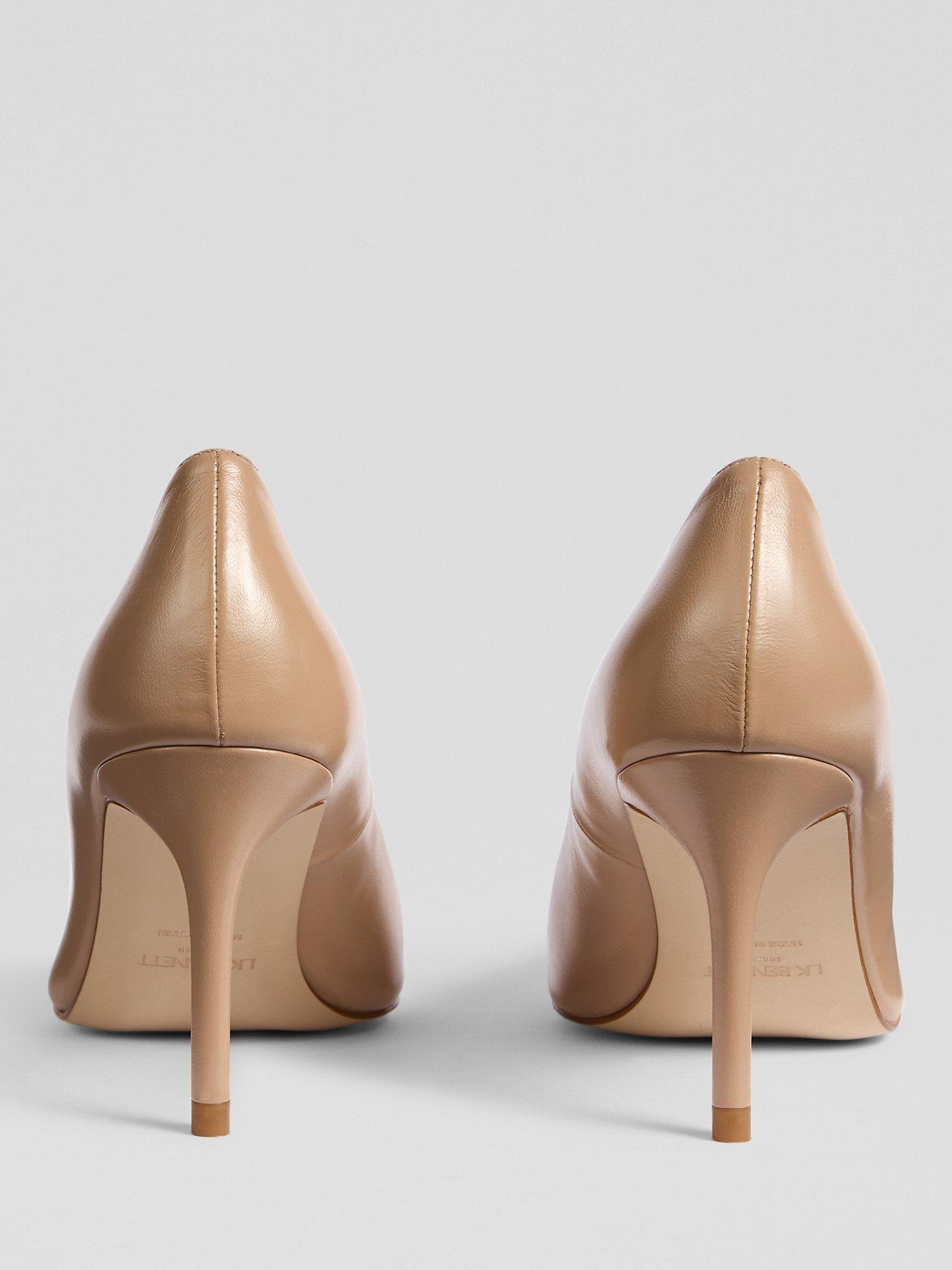 Product image 3 of 4, which shows L.K.Bennett Floret Pointed Toe Court Shoes, Beige, 2