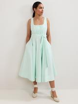 【関税込】Phase Eight ドレス☆Beverley Striped Pleated Midi Phase Eight Beverley Striped Pleated Midaxi Dress, Jade