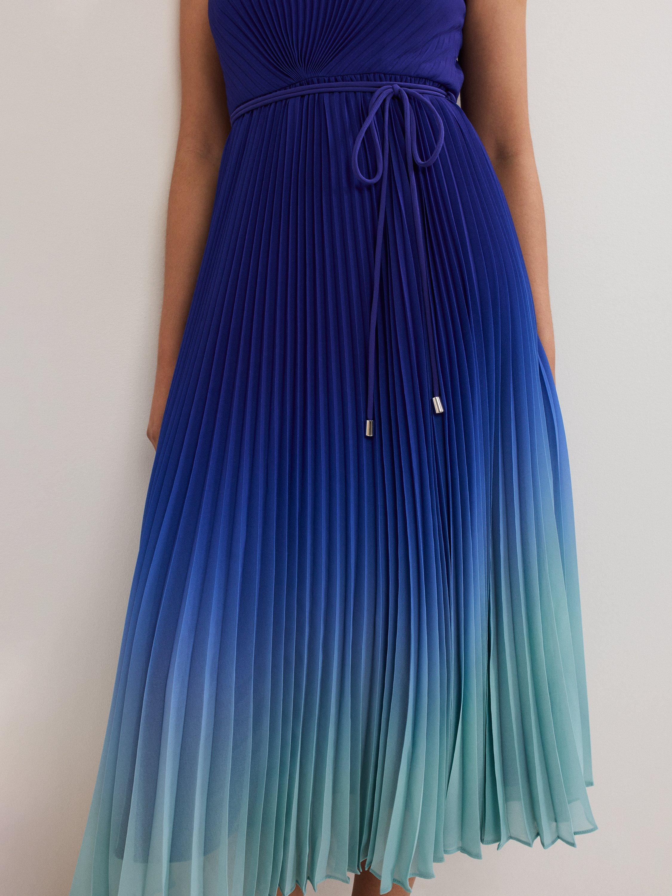 【関税込】PhaseEight ドレス☆Petite Simara Pleated Ombre Mid Petite Simara Ombre Pleat Midi Dress | Phase Eight UK |
