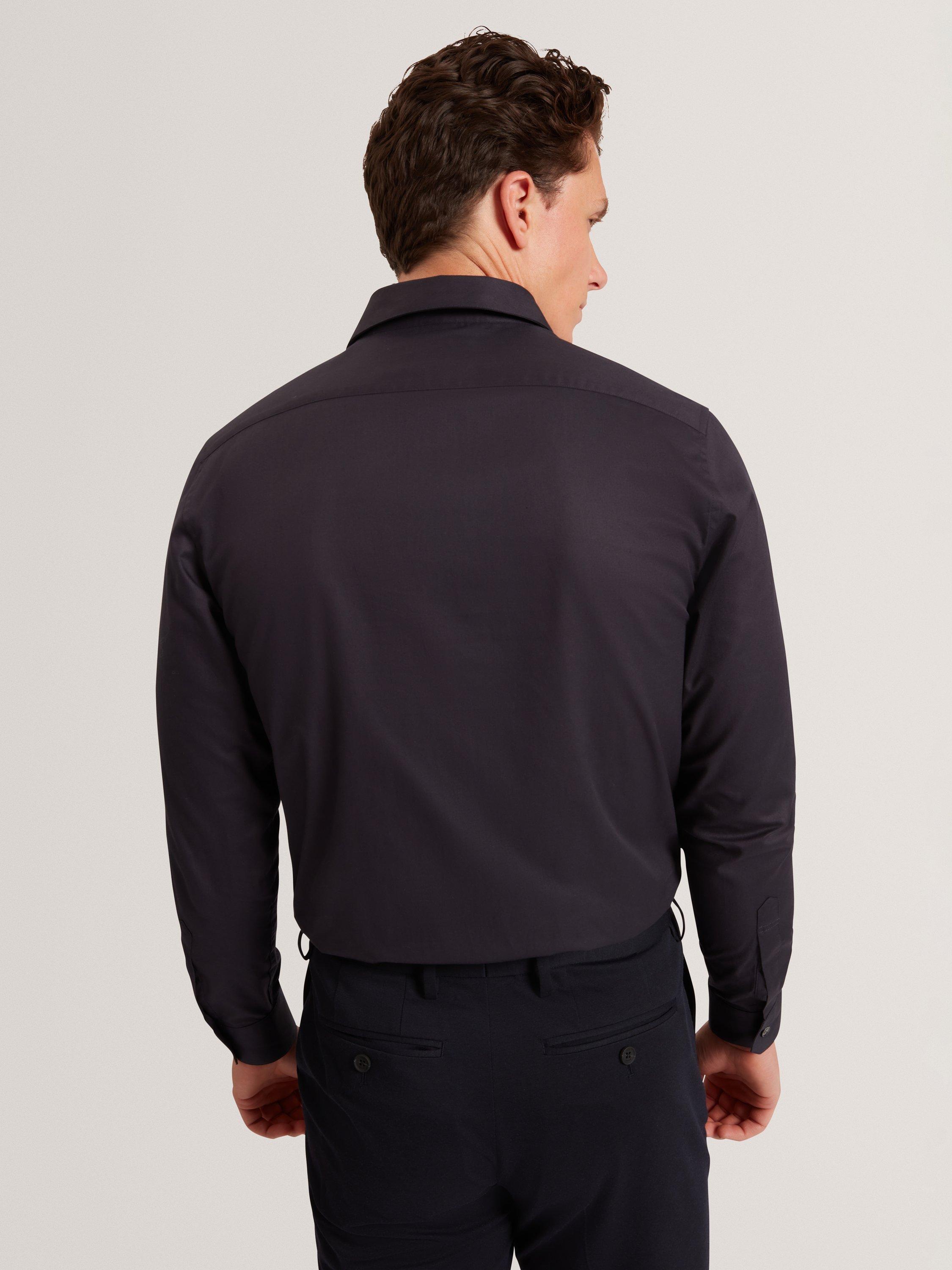Product image 2 of 7, which shows Ted Baker Tibor Twill Shirt, Navy, M