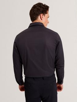Ted Baker Tibor Twill Shirt, Navy - view 2, Navy