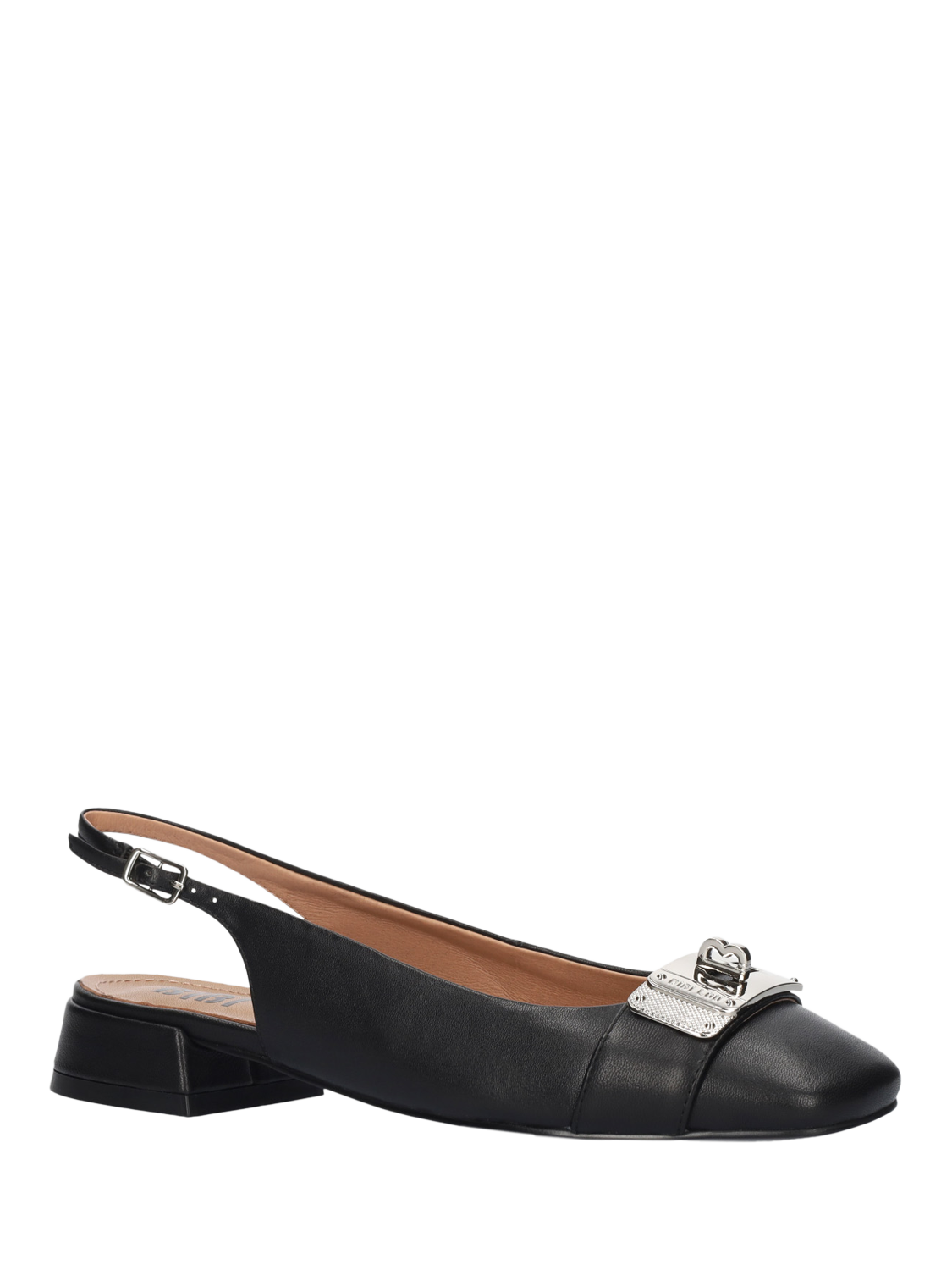 Product image 2 of 4, which shows Bibi Lou Slingback Court Shoes, Black, EU37