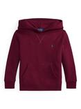 Ralph Lauren Kids' Cotton Blend Polo Hoodie, Classic Wine