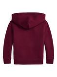 Ralph Lauren Kids' Cotton Blend Polo Hoodie, Classic Wine