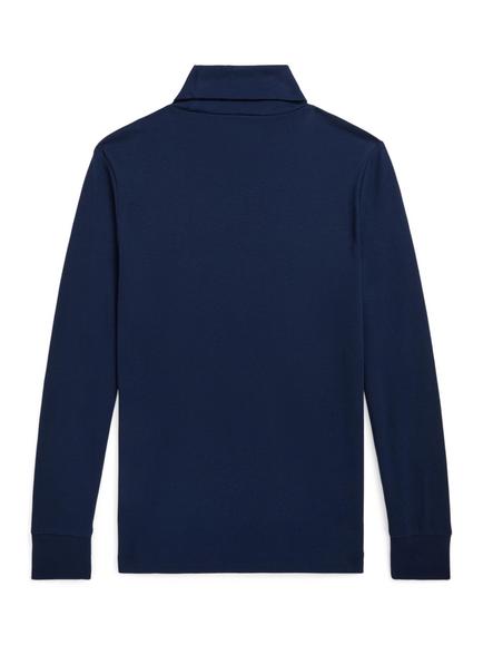 Ralph Lauren Kids' Cotton Long sleeved Turtleneck Jumper - view 2, Refined Navy