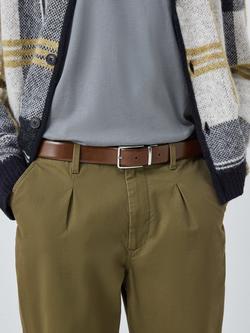 John Lewis Leather Reversible Belt, Black / Brown - view 2, Black / Brown