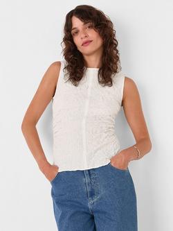 Whistles Textured Tank Top, Ivory