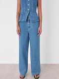 Whistles Relaxed Straight Leg Jeans, Blue