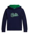 Polo Ralph Lauren Kids' Cotton Blend Script Logo Hoodie, Refined Navy