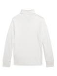 Ralph Lauren Kids' Cotton Turtleneck Pullover Jumper, Deckwash White