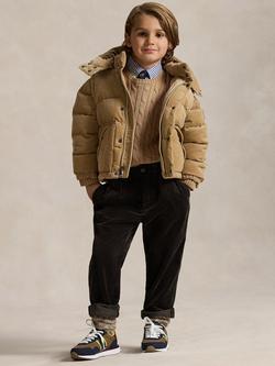 Polo Ralph Lauren Kids' Cable Knit Jumper - view 2, Camel