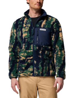 Columbia Winter Pass Reversible Fleece Jacket, Navy / Tracks, Navy / Tracks