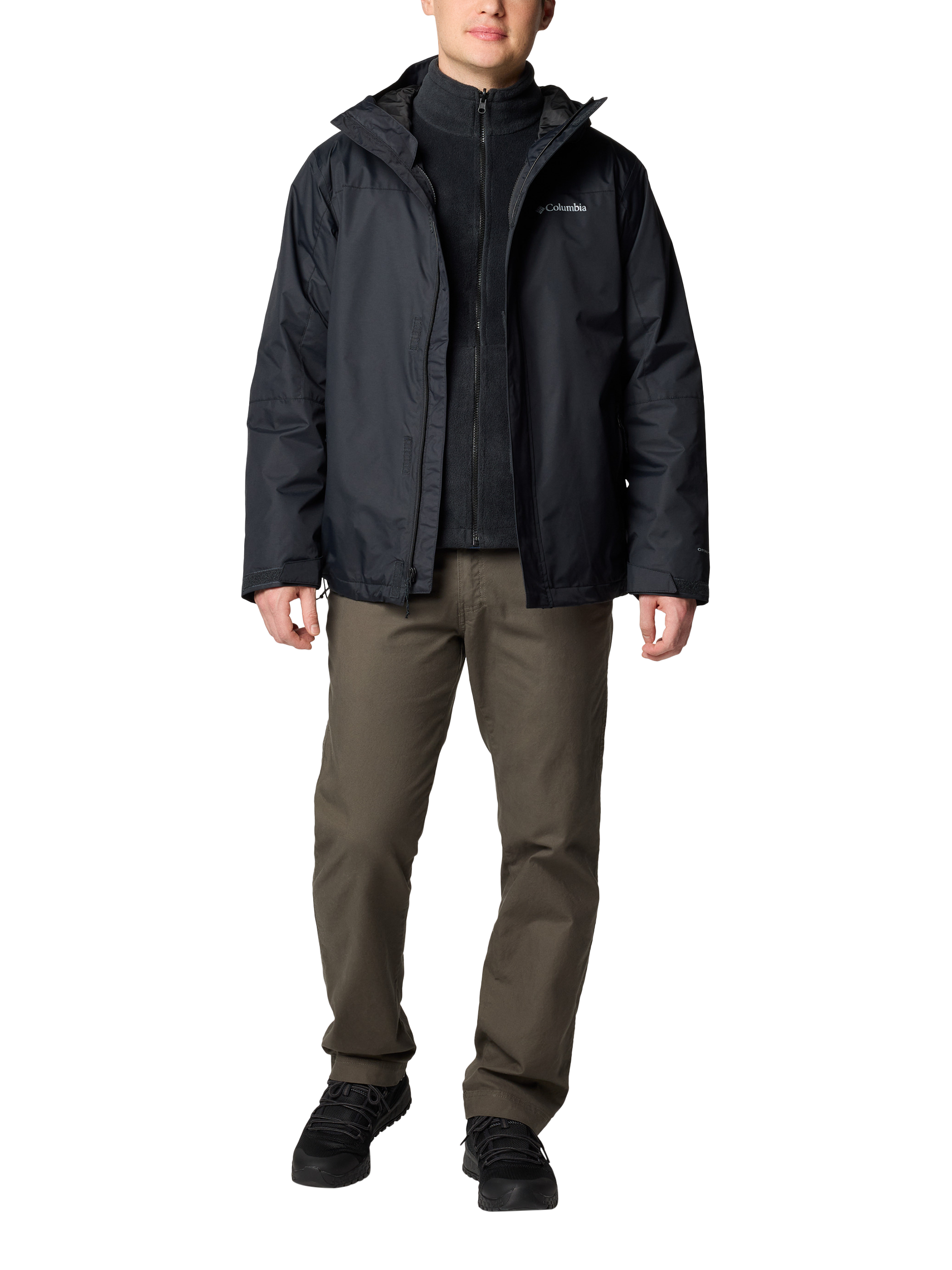 Product image 2 of 2, which shows Columbia Men's Tunnel Falls Waterproof Jacket, Black, S