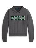 Ralph Lauren Kids' Cotton Blend Polo Jumper, Flannel Heather