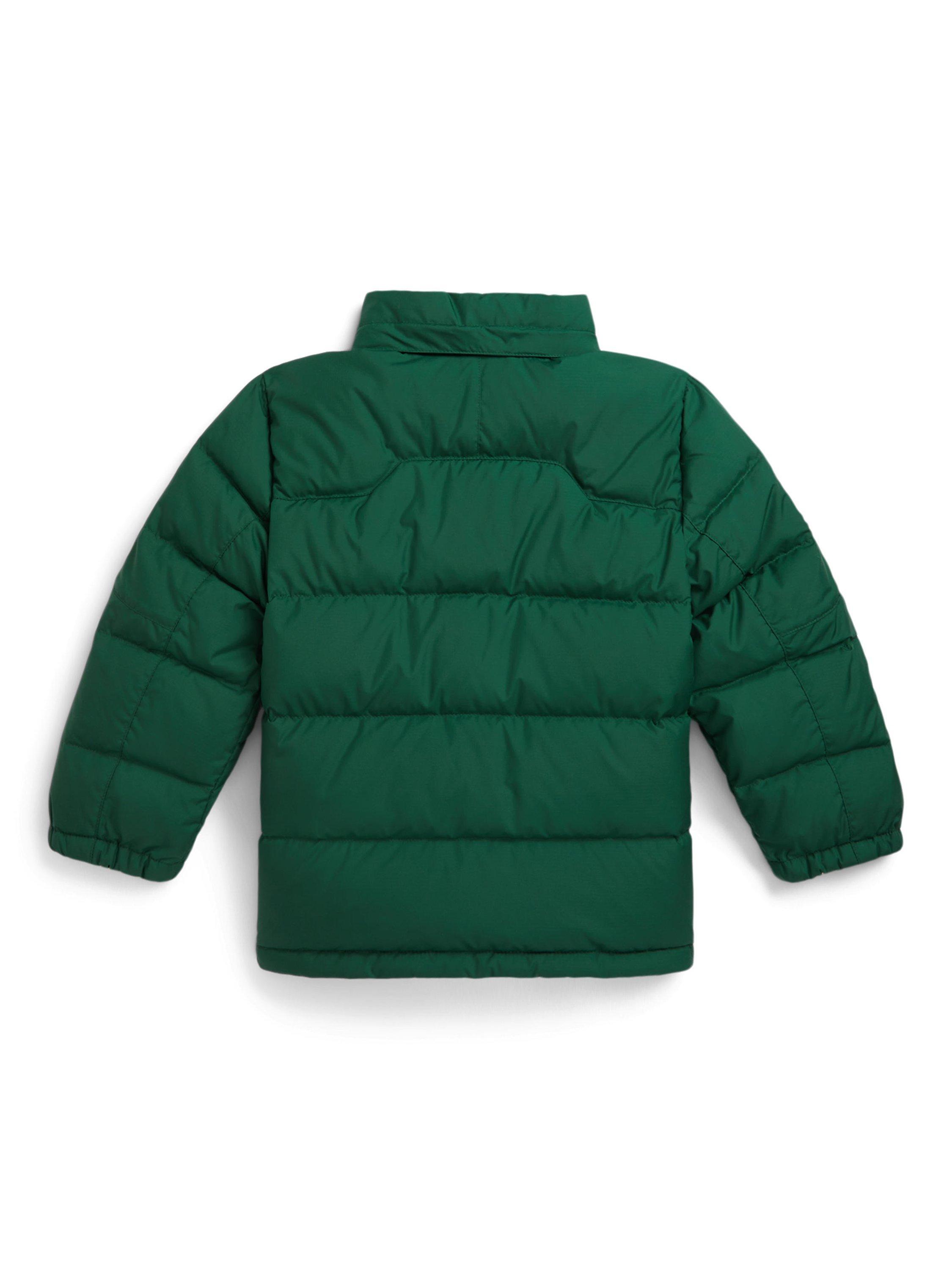 Ralph Lauren Kids' Hooded Bomber Jacket, Kelly Green