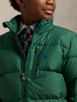 Ralph Lauren Kids' Hooded Bomber Jacket, Kelly Green - view 2, Kelly Green