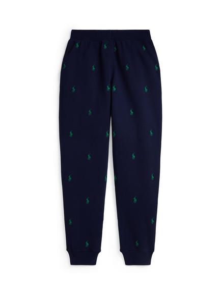 Polo Ralph Lauren Kids' Cotton Blend Knit Joggers, Refined Navy - view 2, Refined Navy