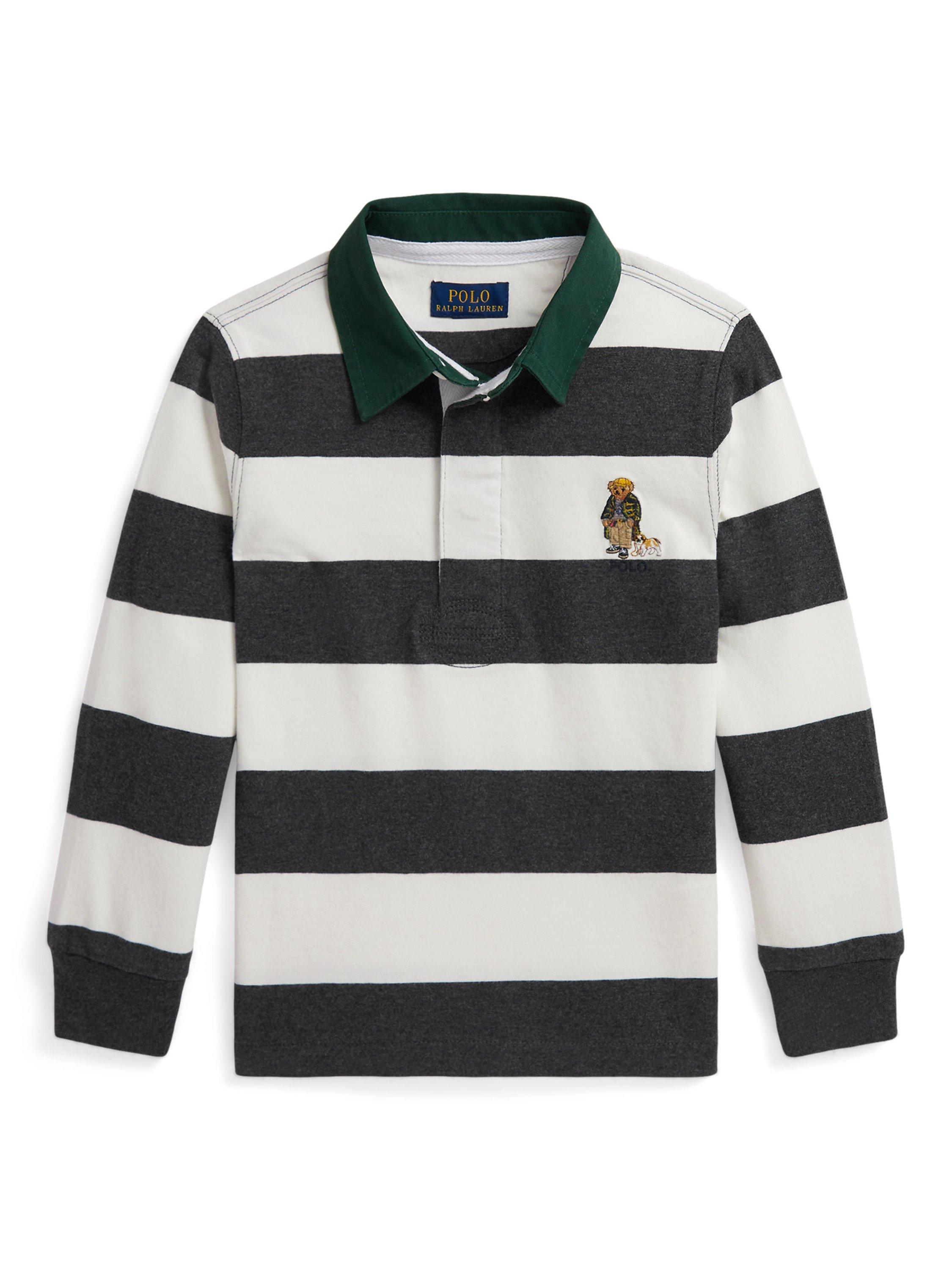 トップス Polo Ralph Lauren Polo Bear Rugby Shirt Polo Ralph Lauren - Bluzka z długim rękawem/jasnoniebieski