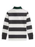 Polo Ralph Lauren Kids' Stripe Knit Rugby Shirt, Windsor Heather
