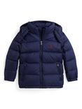 Ralph Lauren Kids' Padded Hooded Bomber Jacket, Newport Navy