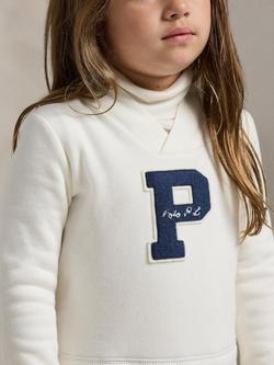 Ralph Lauren Kids' Knitted Plaid Sweatshirt Dress, Nevis - view 2, Nevis