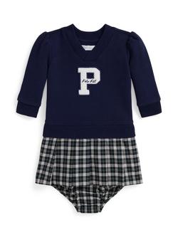 Ralph Lauren Baby Knitted Dress, Refined Navy, Refined Navy