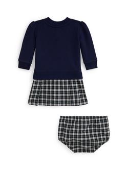 Ralph Lauren Baby Knitted Dress, Refined Navy - view 2, Refined Navy