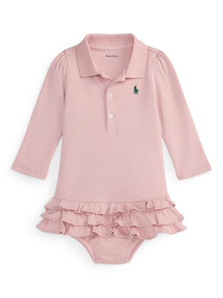 Ralph Lauren Baby Knitted Polo Dress, Surfside Rose, Surfside Rose