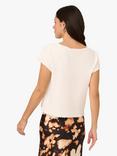 Adrianna Papell Crochet Scallop Edge Top