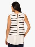 Adrianna Papell Stripe Back Tie Top
