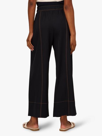 Adrianna Papell Wide Leg Trousers - view 2, Navy/Multi