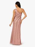 Adrianna Papell Two Tone Sequin Mesh Maxi Dress, Pink/Multi