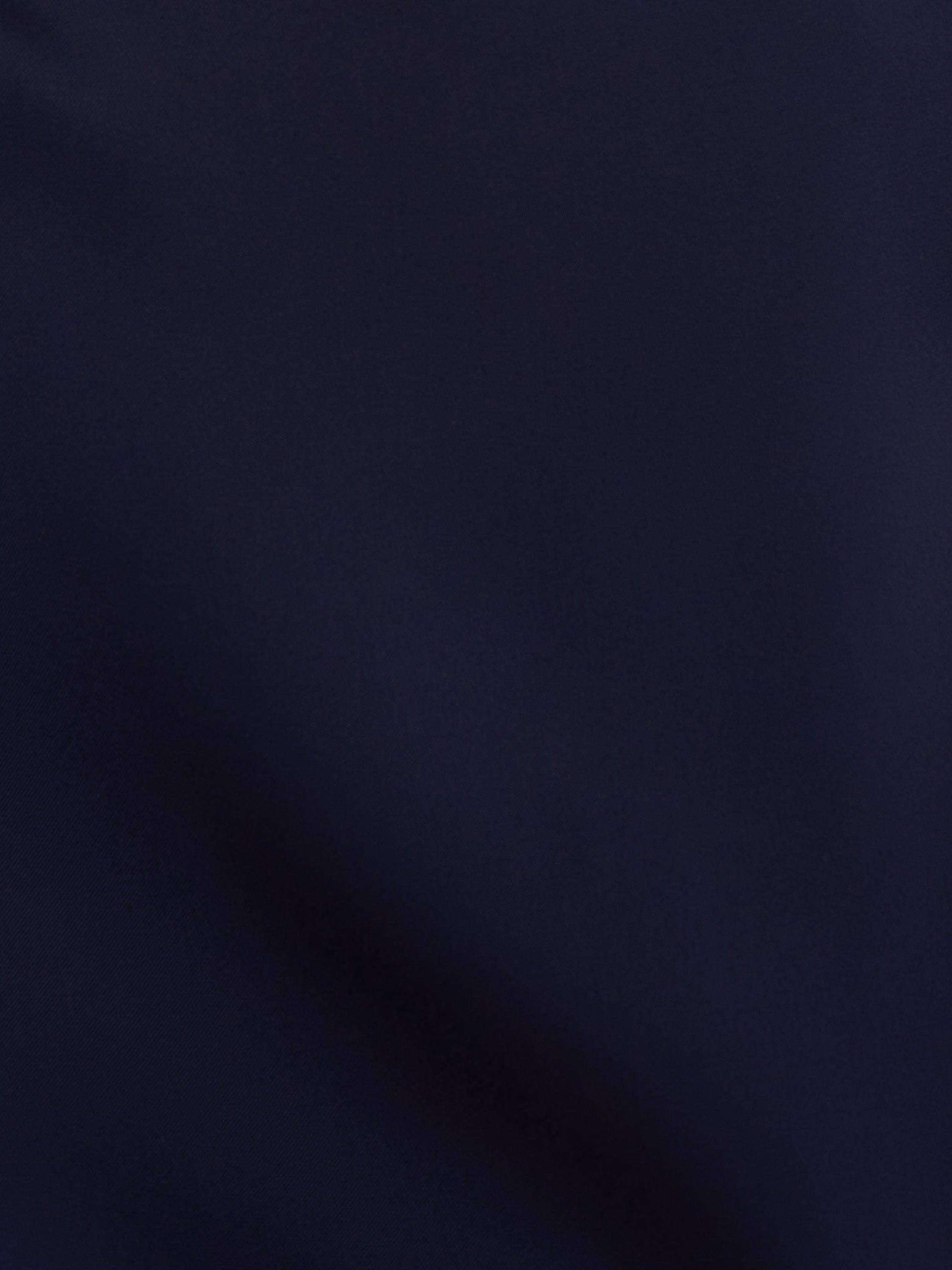 Product image 6 of 6, which shows Adrianna By Adrianna Papell Flower Applique Stretch Satin Dress, Navy, 6