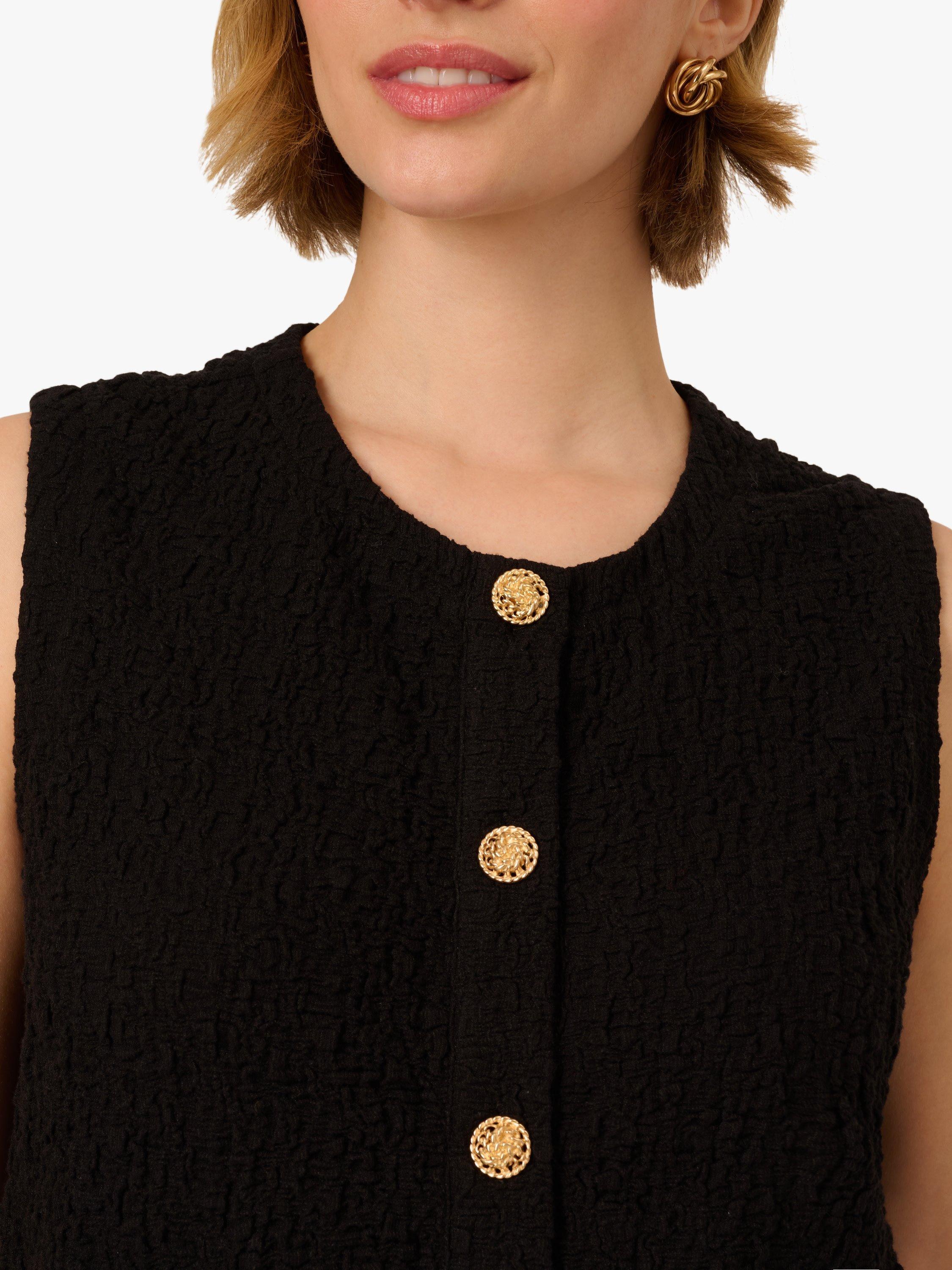 Product image 5 of 7, which shows Adrianna Papell Sleeveless Vest, Black, XS