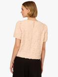 Adrianna Papell Floral Crochet Top