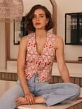 Mint Velvet Floral Print Waistcoat