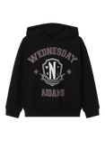 NAME IT Kids' Cotton Blend Wednesday Addams Sweatshirt, Black