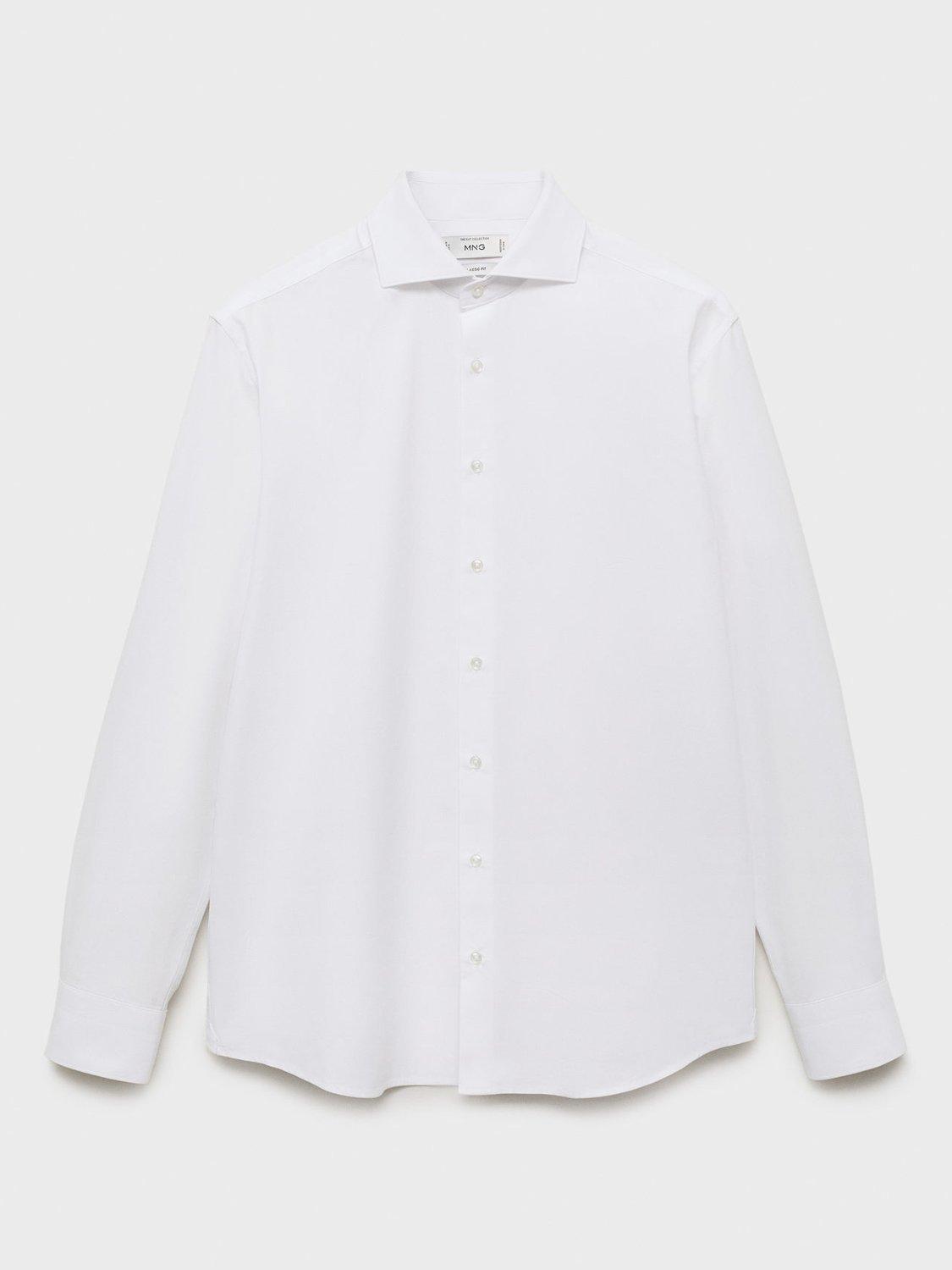 Product image 3 of 8, which shows Mango Alfred Cotton Shirt, White, XS