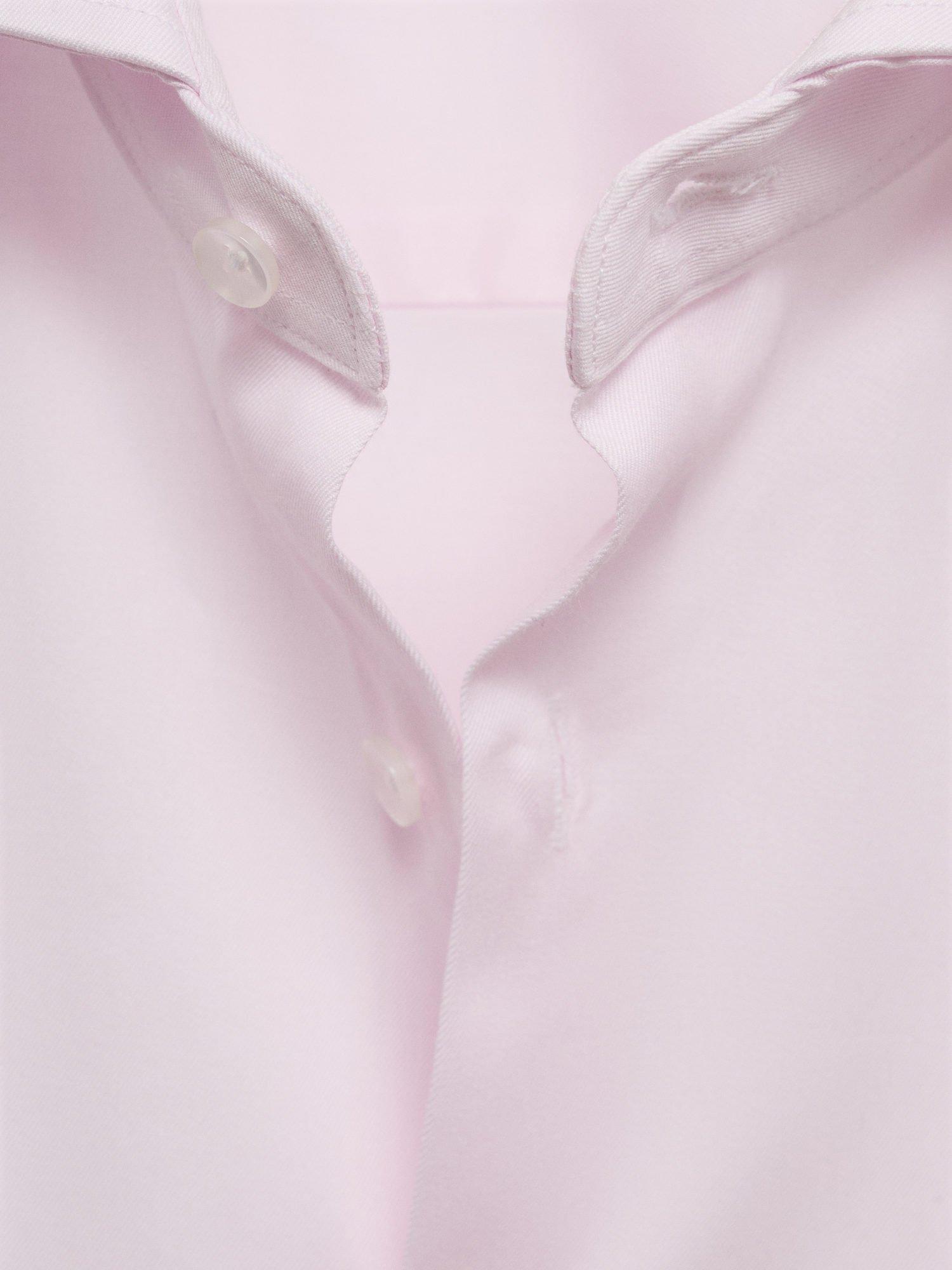 Product image 8 of 8, which shows Mango Lake City Cotton Shirt, Light Pink, L