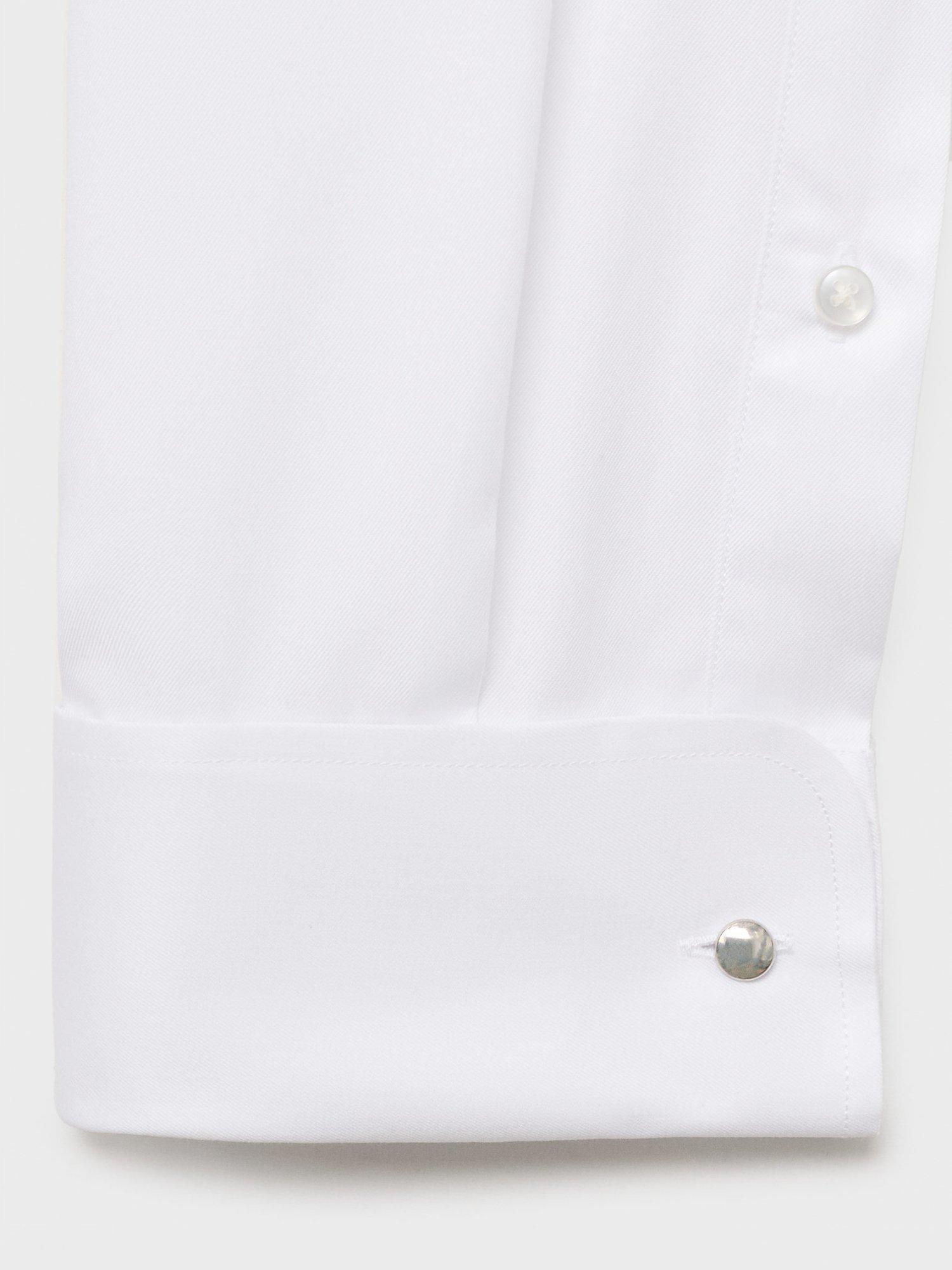 Product image 5 of 8, which shows Mango Masnou Cotton Shirt, White, XS