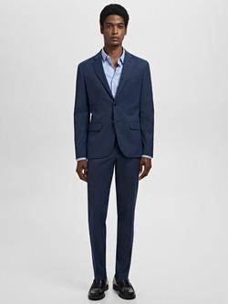 Mango Paris Tailored Trousers - view 2, Mid Blue