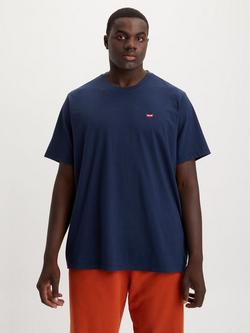 Levi's Big & Tall Cotton Regular Fit Short Sleeve T-Shirt, Navy Blazer, Navy Blazer