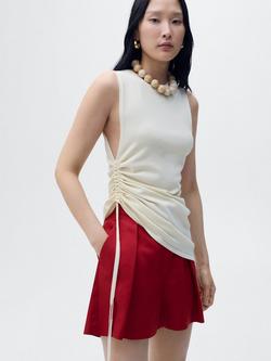 Mango Max Tailored Shorts, Red