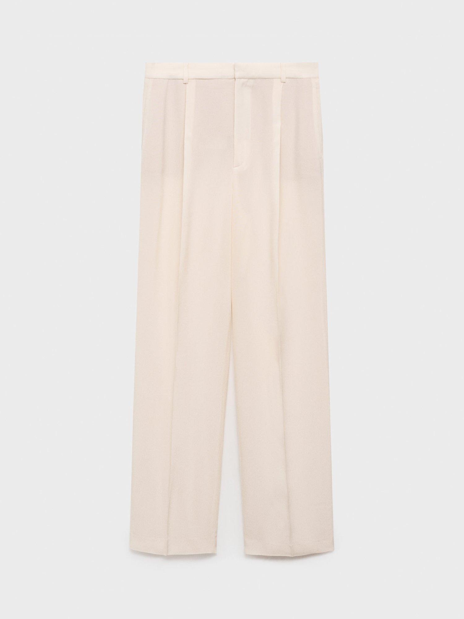 Product image 3 of 7, which shows Mango Mire Tailored Trousers, Yellow, 10