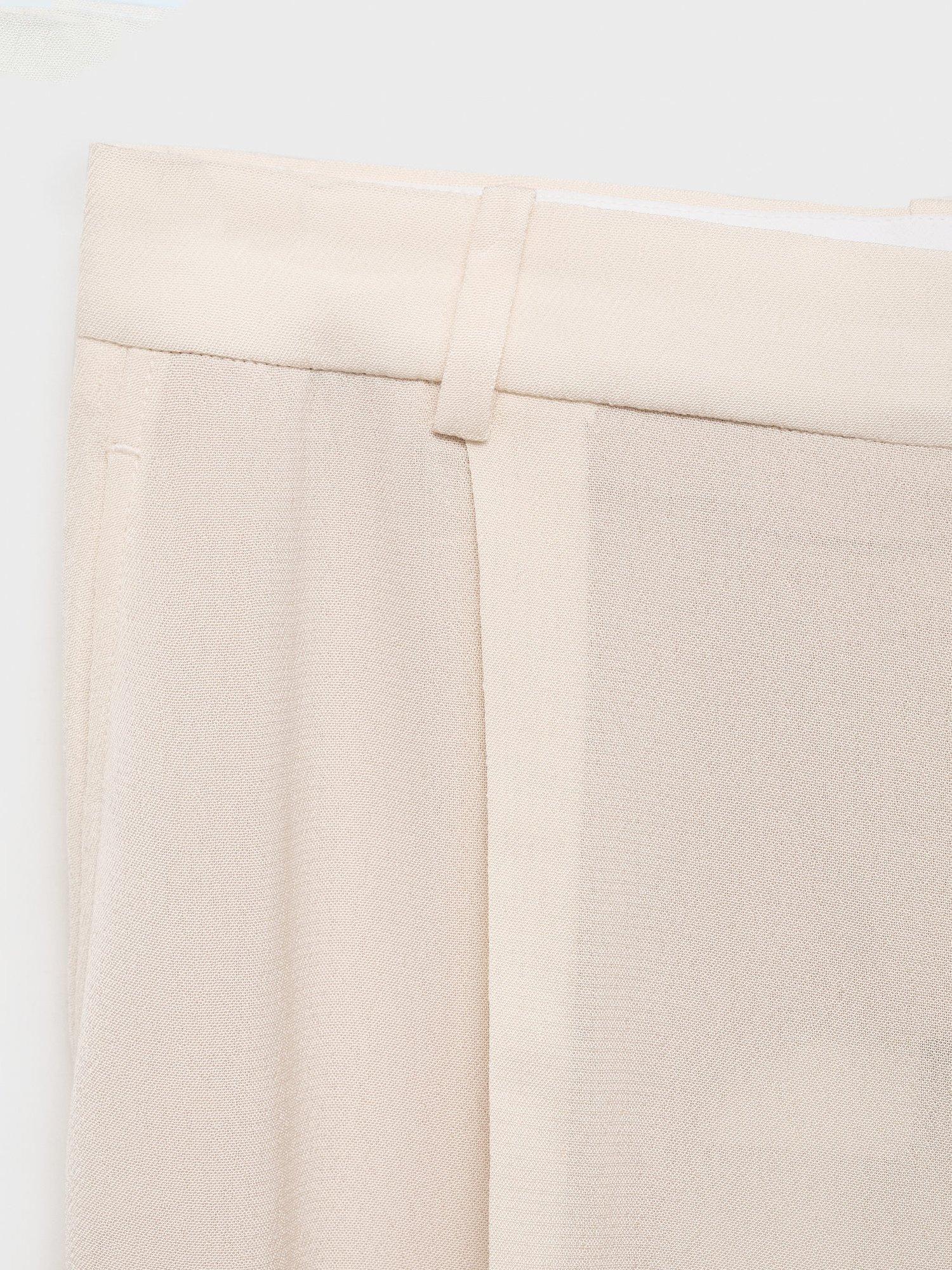 Product image 5 of 7, which shows Mango Mire Tailored Trousers, Yellow, 10