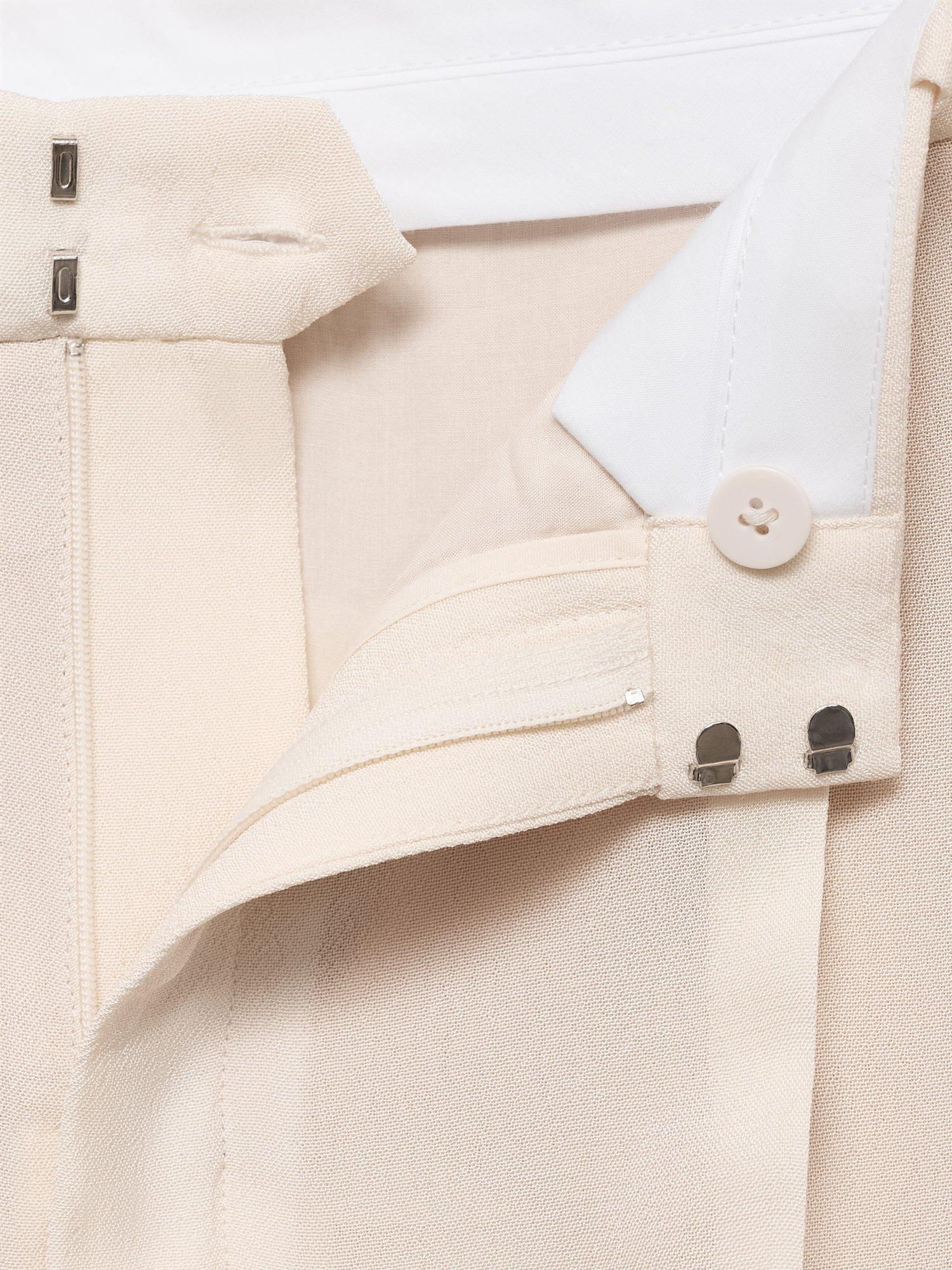 Product image 7 of 7, which shows Mango Mire Tailored Trousers, Yellow, 10