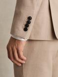 Reiss Venus Wool Blend Double Breasted Suit Jacket, Mid Brown, Mid Brown