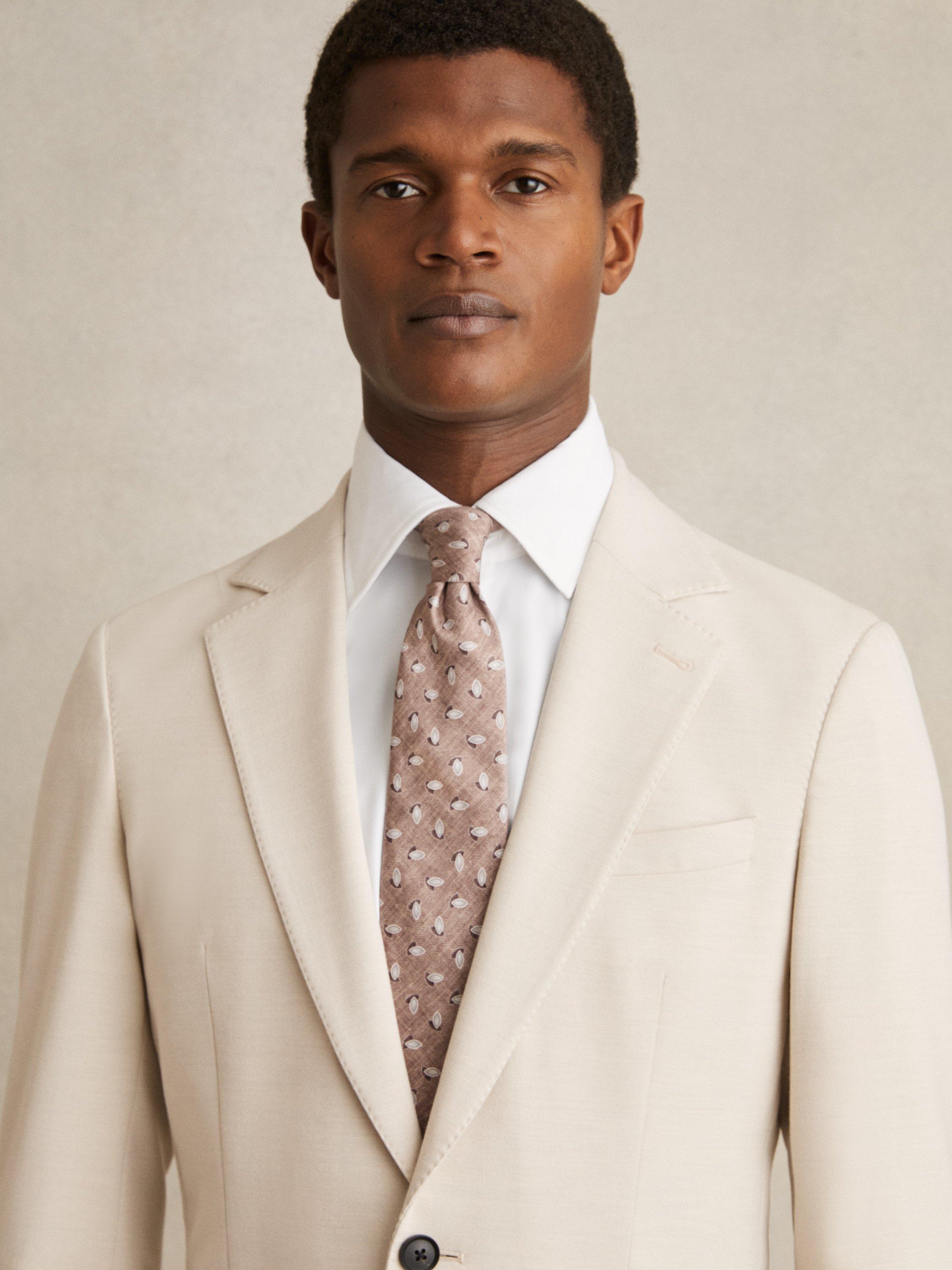 Product image 2 of 5, which shows Reiss Voyager Long Sleeved Tailored Shirt, White, XS
